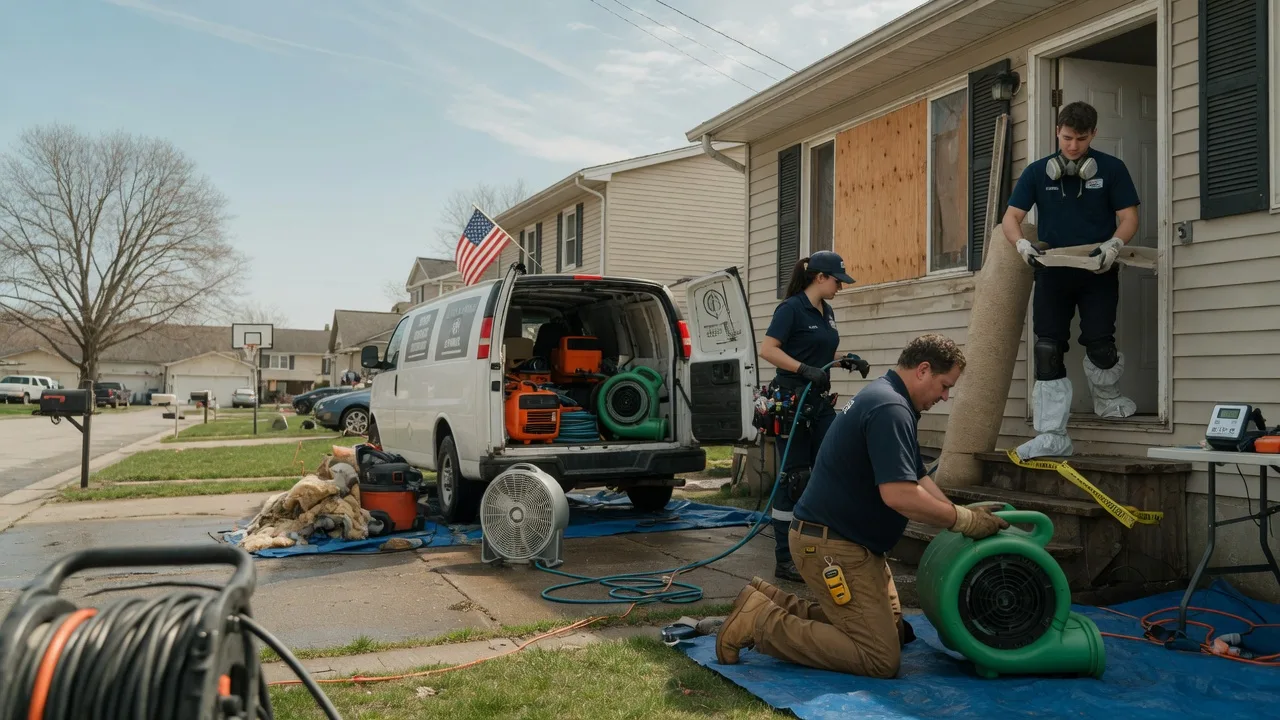 Water Damage Restoration in New Vienna, OH near me